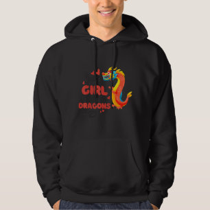 Just A Girl Who Loves Red Dragons Fall In Love Hoodie