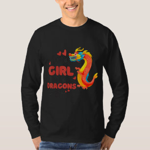 Just A Girl Who Loves Red Dragons Fall In Love T-Shirt