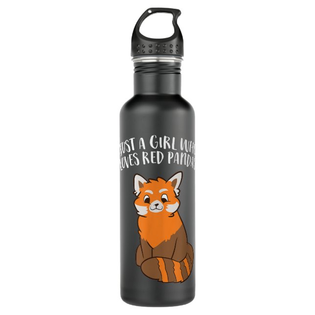Just a Girl Who Loves Red Pandas   710 Ml Water Bottle (Front)