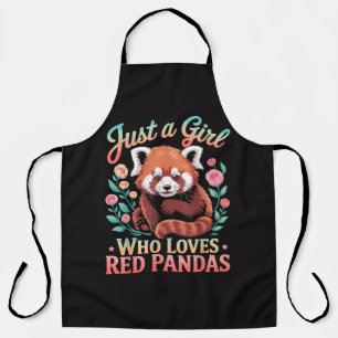 Just A Girl Who Loves Red Pandas Apron