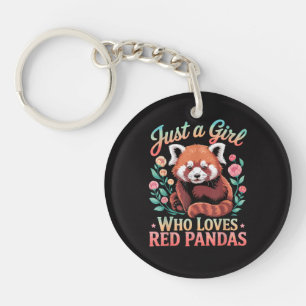 Just A Girl Who Loves Red Pandas Key Ring
