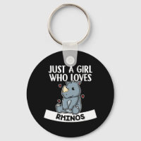 Just A Girl Who Loves Rhinos Cute Rhinoceros