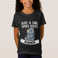 Just A Girl Who Loves Rhinos Cute Rhinoceros