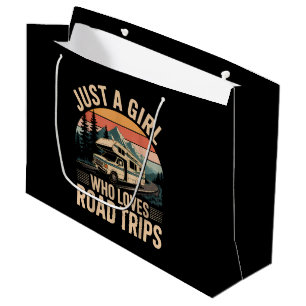 Just A Girl Who Loves Road Trips Large Gift Bag