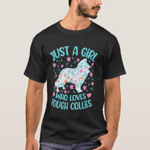 Just A Girl Who Loves Rough Collies Floral Women G T-Shirt
