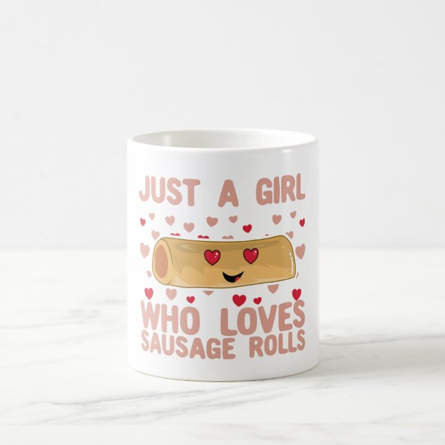 Just A Girl Who Loves Sausage Rolls Coffee Mug (Center)