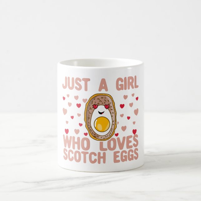 Just A Girl Who Loves Scotch Eggs Coffee Mug (Center)