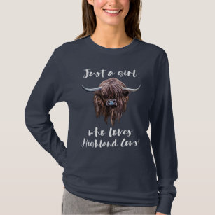 Just A Girl Who Loves Scottish Highland Cows T-Shirt