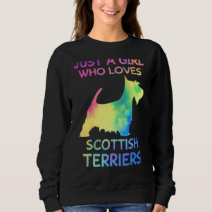 Just A Girl Who Loves Scottish Terriers Dog  Owner Sweatshirt