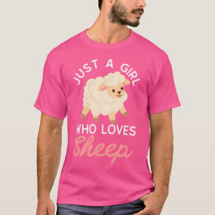 Just A Girl Who Loves Sheep Cute Sheep T-Shirt