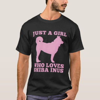 Just A Girl Who Loves Shiba Inus T-Shirt