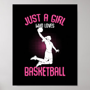 Just A Girl Who Loves Sketll Kids Girls  Poster