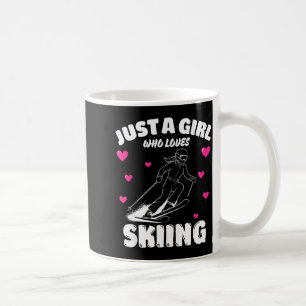 Just a girl who loves skiing, skiing lover coffee mug