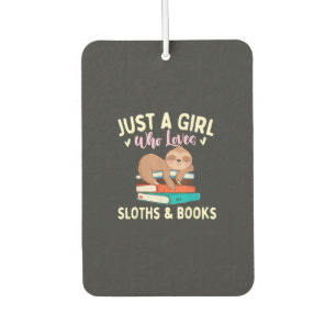 Just A Girl Who Loves Sloths & Books - Bookworm Re Car Air Freshener