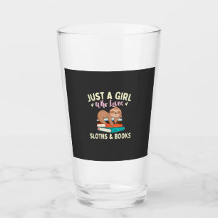 Just A Girl Who Loves Sloths & Books - Bookworm Re Glass