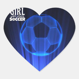 just a girl who loves soccer heart sticker