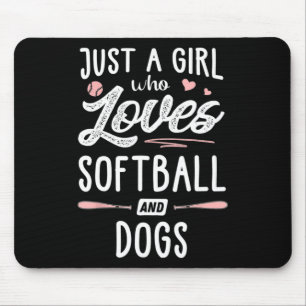 Just A Girl Who Loves Softll And Dogs Mouse Mat