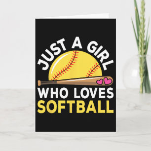 Just A Girl Who Loves Softll Cute Softll Lover Card