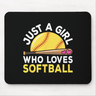 Just A Girl Who Loves Softll Cute Softll Lover Mouse Mat