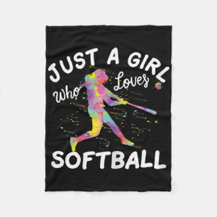 Just A Girl Who Loves Softll Fleece Blanket