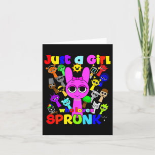 Just A Girl Who Loves Sprunky Birthday Sprunke Par Card