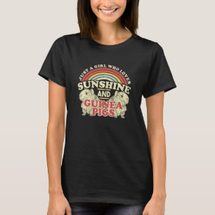 Just A Girl Who Loves Sunshine And Guinea Pigs For T-Shirt