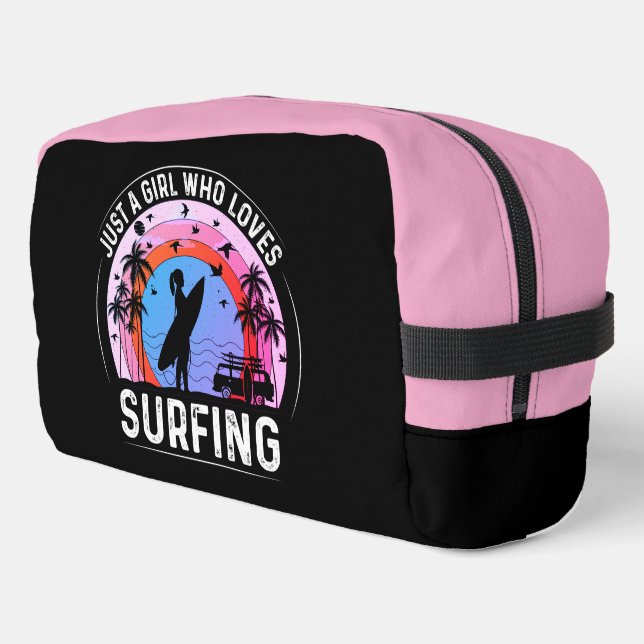 Just a Girl Who Loves Surfing Dopp Kit (Left Corner)