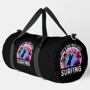 Just a Girl Who Loves Surfing Duffle Bag