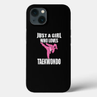 Just A Girl Who Loves Taekwondo Martial Arts Gift