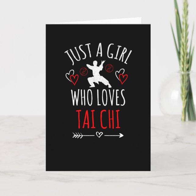 Just A Girl Who Loves Tai Chi | Tai Chi Master Tai Card (Front)