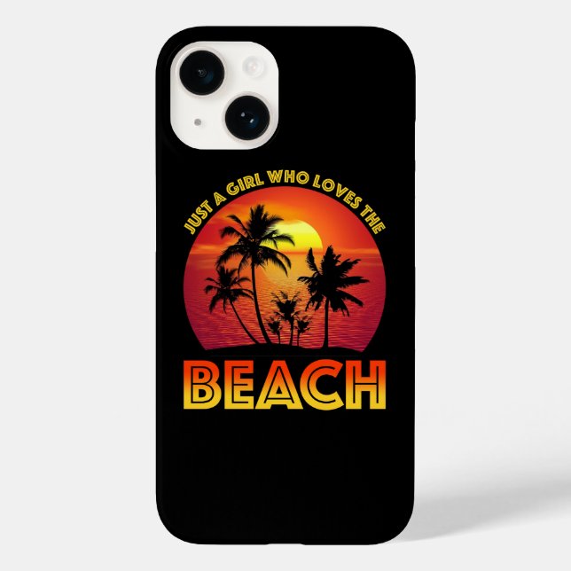 Just A Girl Who Loves The Beach Case-Mate iPhone Case (Back)