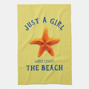 Just a girl who loves The Beach Tea Towel