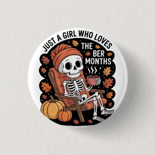 Just a Girl Who Loves the Ber Months Christmas 3 Cm Round Badge