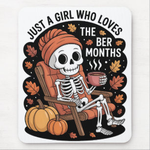 Just a Girl Who Loves the Ber Months Christmas  Mouse Mat