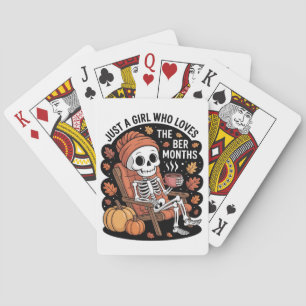 Just a Girl Who Loves the Ber Months Christmas Playing Cards