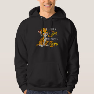 Just A Girl Who Loves Tigers 2022 Tigers Lover T Hoodie