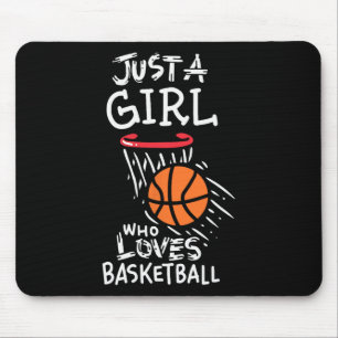 Just a girl who loves to play basketball mouse mat