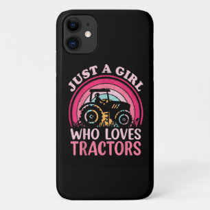Just A Girl Who Loves Tractors iPhone 11 Case