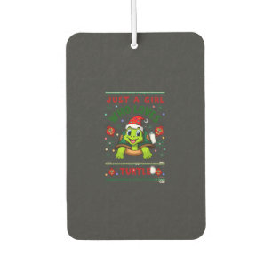 Just A Girl Who Loves Turtle Matching Christmas Pa Car Air Freshener