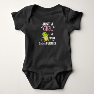 Just A Girl Who Loves Turtles Baby Bodysuit