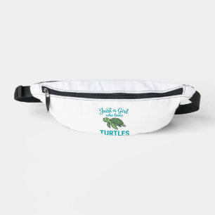 Just a Girl Who Loves Turtles Vintage Engraving Te Bum Bags