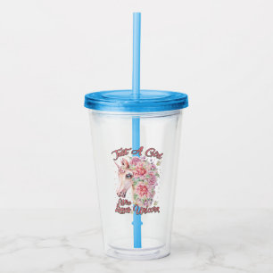 Just A Girl Who Loves Unicorn Acrylic Tumbler