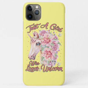 Just A Girl Who Loves Unicorn iPhone 11 Pro Max Case