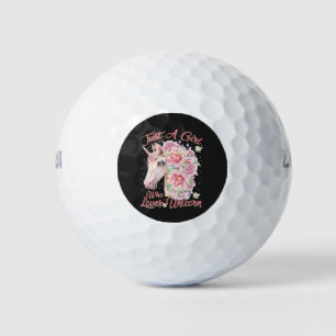Just A Girl Who Loves Unicorn Golf Balls