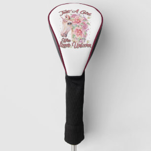 Just A Girl Who Loves Unicorn Golf Head Cover