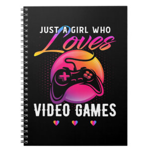Just A Girl Who Loves Video Game Notebook