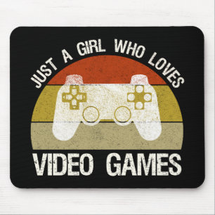 Just A Girl Who Loves Video Games Mouse Mat