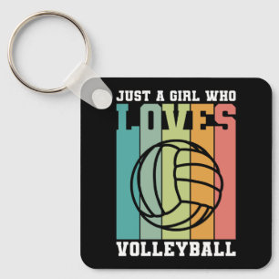 Just a girl who loves Volleyball Key Ring