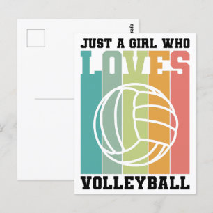 Just a girl who loves Volleyball Postcard