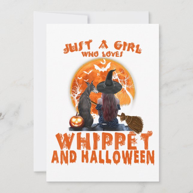 Just A Girl Who Loves Whippet Dog And Halloween (Front)